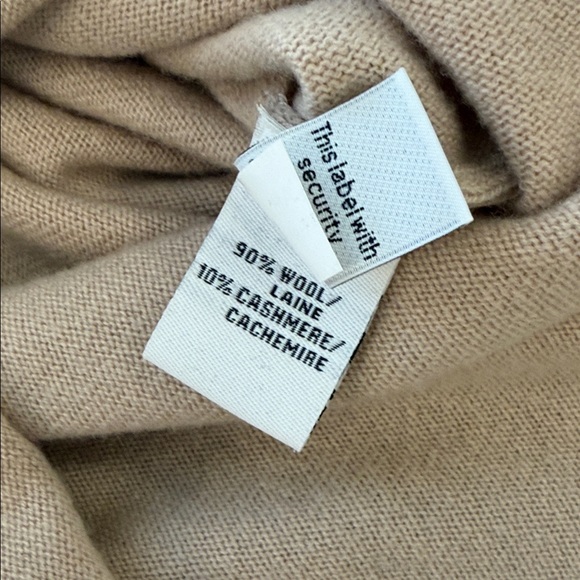 Diane Von Furstenberg beige oversized dolman sweater M/L - Picture 3 of 6